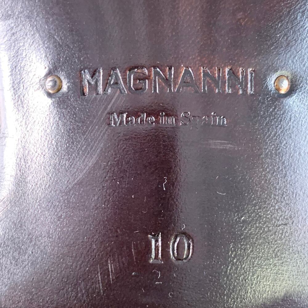 MAGNANNI Size 11 Black Leather Tassels Slip On Loafers - Picture 9 of 9